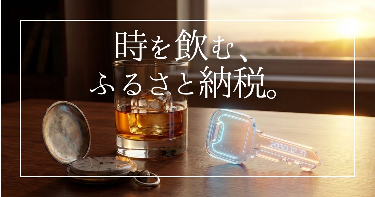 未来の乾杯を予約。ふるさと納税で熟成ウイスキーを育てる